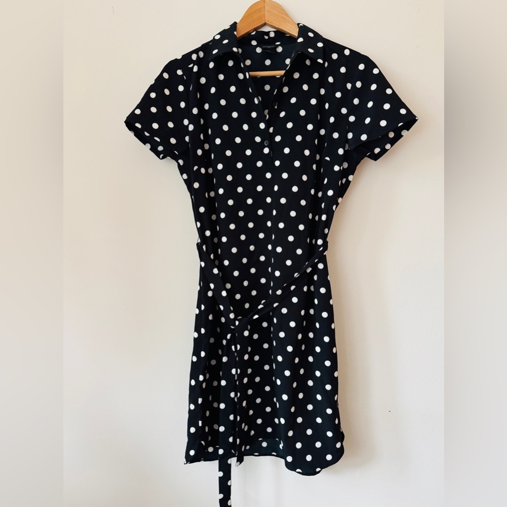 Ann Taylor Polka Dot Shirt Dress - Size 6